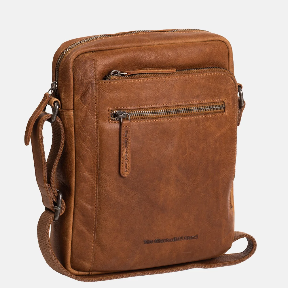 Chesterfield schoudertas bruin